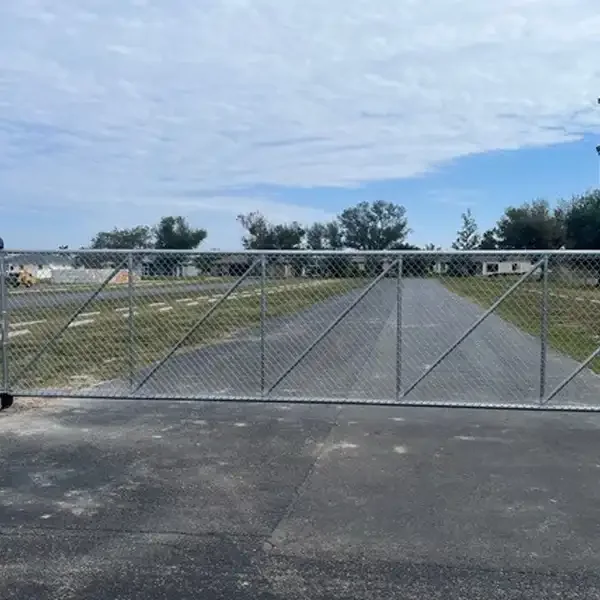 Fence Ace chain link commercial gate and perimeter project